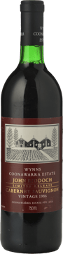 WYNNS COONAWARRA ESTATE John Riddoch Cabernet Sauvignon, Coonawarra 1986 Bottle image number 0