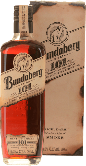 BUNDABERG 101 Rum 40% ABV, Bundaberg NV