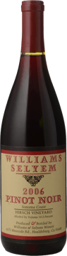 WILLIAMS & SELYEM Hirsch Vineyard Pinot Noir, Sonoma Coast 2006 Bottle image number 0