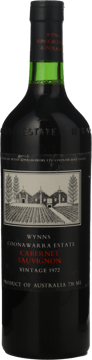 WYNNS COONAWARRA ESTATE Cabernet Sauvignon, Coonawarra 1972 Bottle image number 0