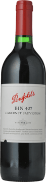 PENFOLDS Bin 407 Cabernet Sauvignon, South Australia 2000 Bottle image number 0