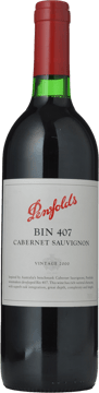 PENFOLDS Bin 407 Cabernet Sauvignon, South Australia 2000 Bottle image number 0