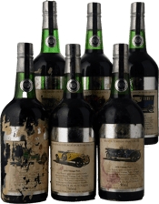 THOMAS HARDY Classic Vintage Cars Rolls Royce 6 Bottle Set Vintage Port, McLaren Vale NV Set