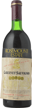 ROSEMOUNT ESTATE Show Reserve Bin DR 7513 Cabernet Sauvignon, Hunter Valley 1975 Bottle image number 0