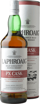 LAPHROAIG PX Cask Triple Matured Single Malt Scotch Whisky 48% ABV , Islay NV One Litre Bottle image number 0