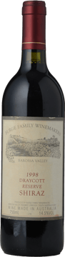 BURGE FAMILY WINEMAKERS Draycott Reserve Shiraz, Barossa Valley 1998 Bottle image number 0
