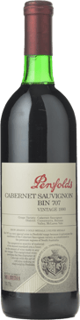PENFOLDS Bin 707 Cabernet Sauvignon, South Australia 1990 Bottle image number 0