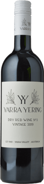 YARRA YERING Dry Red Wine No.3, Yarra Valley 2019 Bottle image number 0