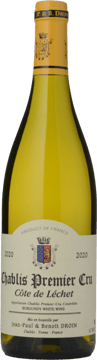 JEAN-PAUL & BENOIT DROIN Chablis Premier Cru Cote de Lechet 2020 Bottle image number 0