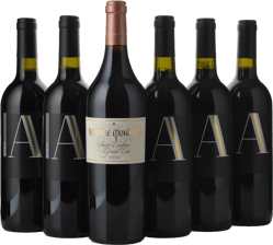 DOMAINE A Merlot + Chateau Bellevue-Mondotte Upgrade 6pk Cabernet Franc Cabernet Merlot, Coal River Valley, Tasmania, St-Emilion MV Case