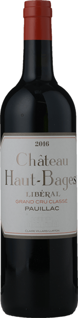 CHATEAU HAUT-BAGES-LIBERAL 5me cru classe, Pauillac 2016