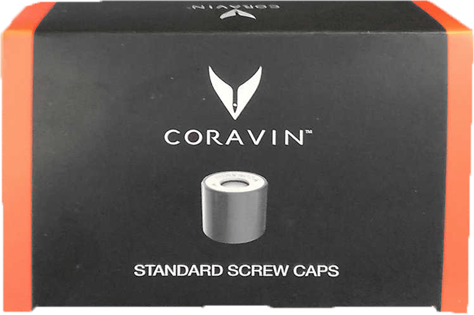 CORAVIN, Screw Caps (4 standard - 2 Large) NV