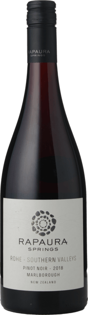 RAPAURA SPRINGS Rohe - Southern Valleys Pinot Noir, Marlborough 2018