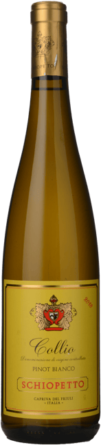 AZIENDA AGRICOLA MARIO SCHIOPETTO Pinot Bianco , Colli Orientali del Friuli DOC 2018