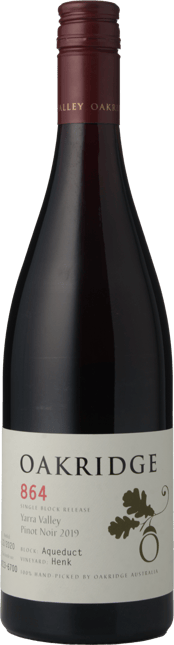 OAKRIDGE WINES 864 Aqueduct Block Henk Vineyard Pinot Noir, Yarra Valley 2019