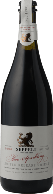 SEPPELT Show Sparkling Limited Release Shiraz, Great Western 2008