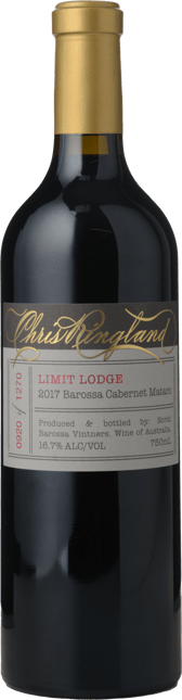 CHRIS RINGLAND Limit Lodge Cabernet Mataro, Barossa Valley 2017