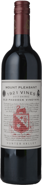 MOUNT PLEASANT 1921 Vines Old Paddock Vineyard Shiraz, Hunter Valley 2017