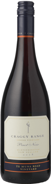 CRAGGY RANGE WINERY Te Muna Road Vineyard Pinot Noir, Martinborough 2018