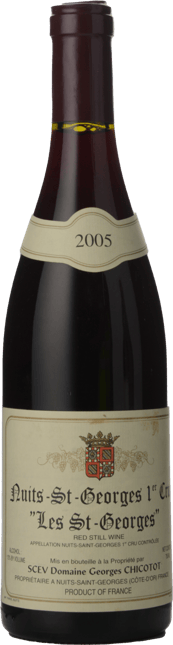 DOMAINE GEORGES CHICOTOT Les St-Georges 1er Cru, Nuits-St-Georges 2005