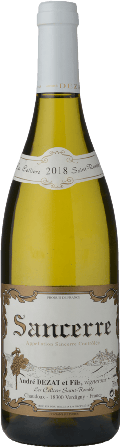 ANDRE DEZAT ET FILS Les Celliers Saint-Romble, Sancerre 2018 | Langton ...