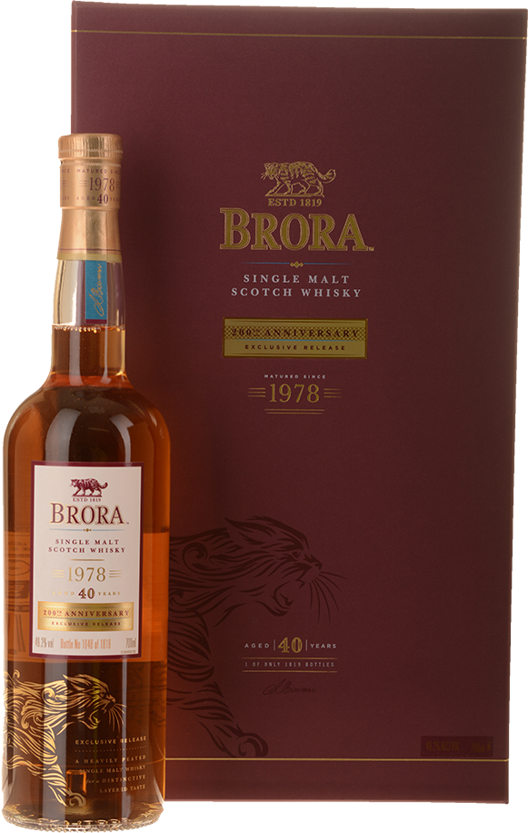 Compare Prices On Brora 40 Year Old 0th Anniversary Old Single Malt Scotch Whisky 49 2 Abv The Highlands From 7250 00