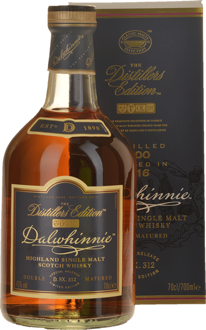 DALWHINNIE DISTILLERY The Distillers Edition Single Malt Whisky 43% ABV, The Highlands NV