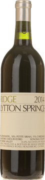 RIDGE VINEYARDS Lytton Springs Zinfandel Petite Syrah Carignan, Sonoma 2014 Bottle image number 0