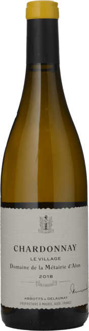 ABBOTTS & DELAUNAY Domaine de la Métairie d’Alon Le Village Chardonnay, Vin de Pays d'Oc 2018