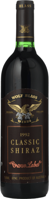WOLF BLASS WINES Brown Label Classic Shiraz, South Australia 1992
