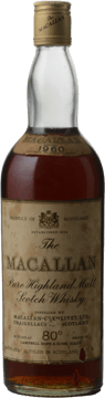 MACALLAN The Macallan 1960 80 proof, The Highlands 1960 Bottle image number 0