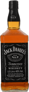 JACK DANIEL'S Old No.7 Tennessee Whiskey 40% ABV, Tennessee NV One Litre Bottle image number 0