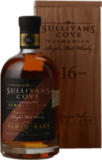 SULLIVANS COVE Old and rare 16 year old TD0058 49.8% ABV Single Malt Whisky, Tasmania NV 700ml