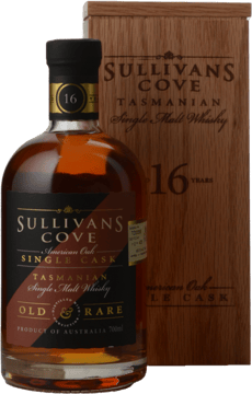 SULLIVANS COVE Old and rare 16 year old TD0058 49.8% ABV Single Malt Whisky, Tasmania NV 700ml image number 0