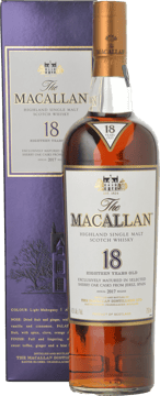MACALLAN 18 Year Old Sherry Cask Matured Single Malt Whisky 43% ABV, The Highlands NV Bottle image number 0