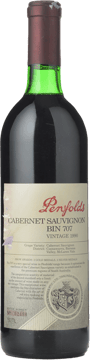 PENFOLDS Bin 707 Cabernet Sauvignon, South Australia 1990 Bottle image number 0