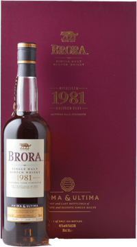 BRORA Prima and Ultima 40 Year Old 44.1% ABV Cask Strength Scotch Whisky, Scotland NV 700ml image number 0