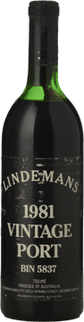 LINDEMANS Bin 5837 Vintage Port, Barossa Valley 1981 Bottle image number 0