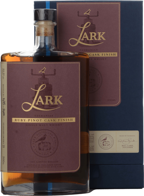 LARK DISTILLERY Limited Release Ruby Pinot Cask Finish Single Malt Whisky 52.5% ABV, Tasmania NV
