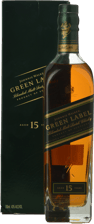 JOHNNIE WALKER Green Label 15 Years Old Pure Malt Whisky 43% ABV, Scotland NV 700ml