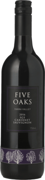 FIVE OAKS SGS Cabernet Sauvignon, Yarra Valley 2016 Bottle image number 0