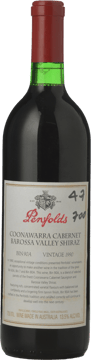 PENFOLDS Bin 90A Cabernet Shiraz, Coonawarra-Barossa Valley 1990 Bottle image number 0