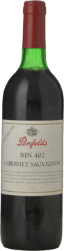 PENFOLDS Bin 407 Cabernet Sauvignon, South Australia 1998 Bottle image number 0