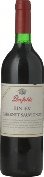 PENFOLDS Bin 407 Cabernet Sauvignon, South Australia 1998 Bottle image number 0