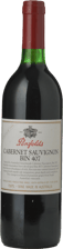 PENFOLDS Bin 407 Cabernet Sauvignon, South Australia 1996 Bottle