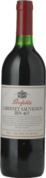 PENFOLDS Bin 407 Cabernet Sauvignon, South Australia 1996 Bottle image number 0