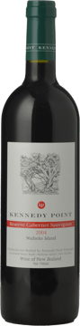 KENNEDY POINT VINEYARD Reserve Cabernet, Waiheke Island 2004 Bottle image number 0