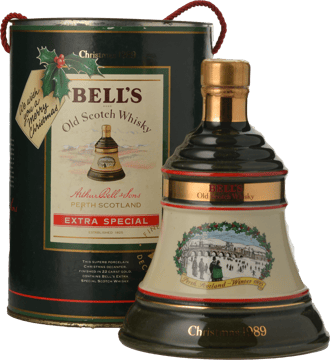 BELL'S Ceramic Decanter 'Winter 1895' Christmas 1989 43% ABV, Scotland NV Crock image number 0