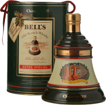 BELL'S Christmas 1991 'The Art of Distilling' Wade Ceramic Decanter 40% ABV, Scotland NV Crock image number 0
