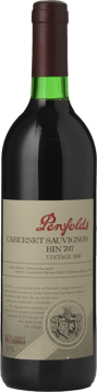 PENFOLDS Bin 707 Cabernet Sauvignon, South Australia 1996 Bottle image number 0